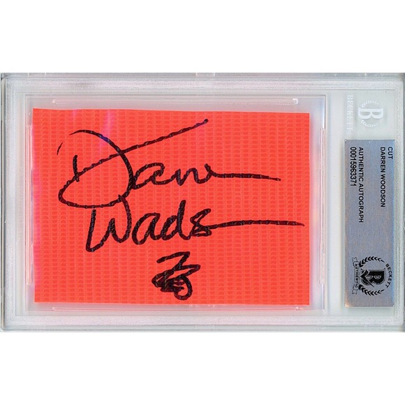 Darren Woodson Autograph Dallas Cowboys Football Pylon - Beckett Authenticated - Picture 1 of 5